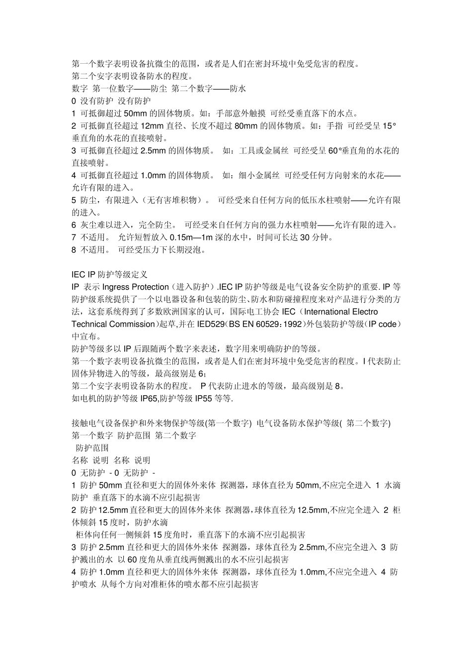 各类电机型号及IP等级介绍_第3页