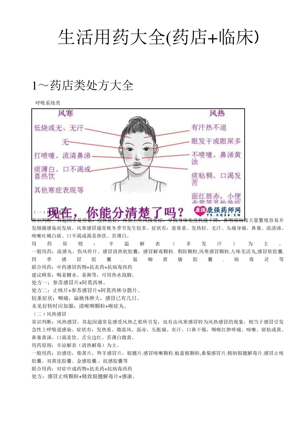 各类病症联合用药_第1页