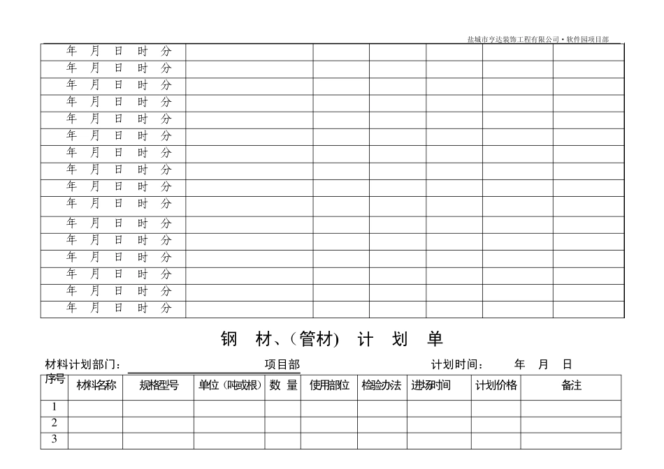 各类进场物资登记表_第3页
