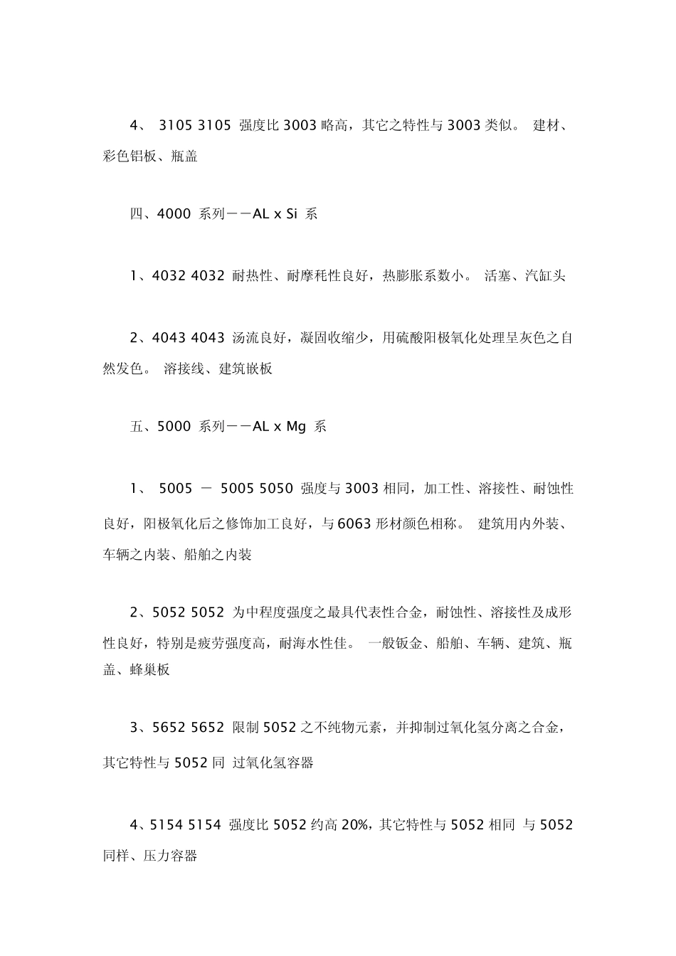 各系列铝板主要用途_第3页