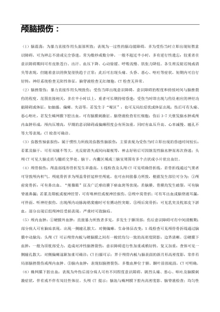 各部位外伤鉴别诊断