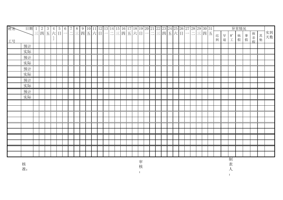 各部门排班表_第3页
