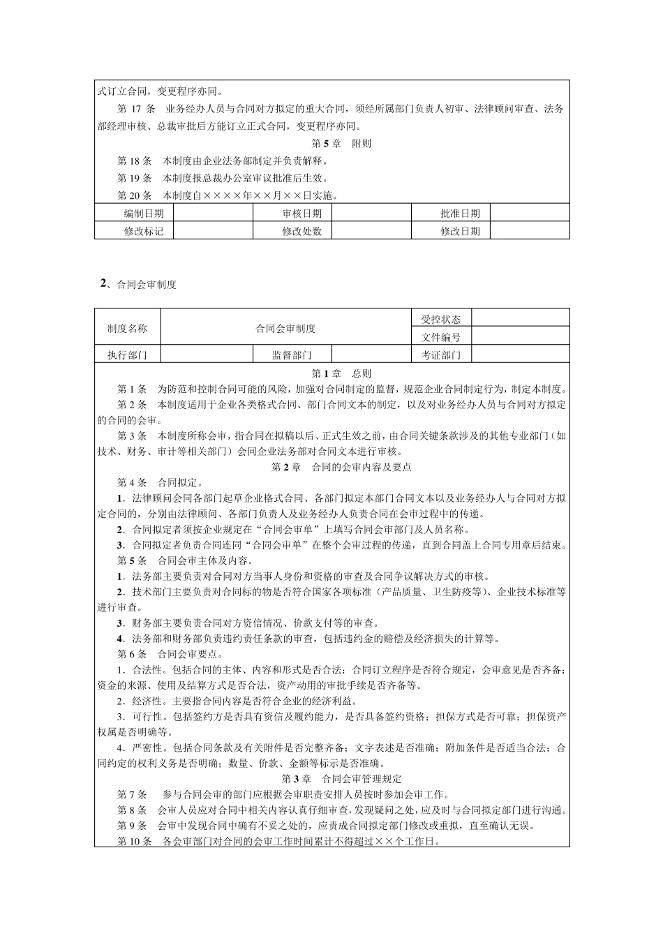 合同管理制度范本流程图_第2页