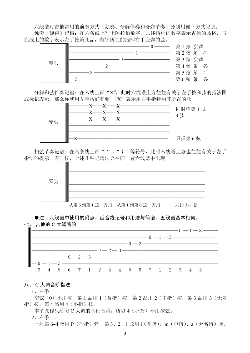 吉他教程入门知识[初学者必看]_第3页