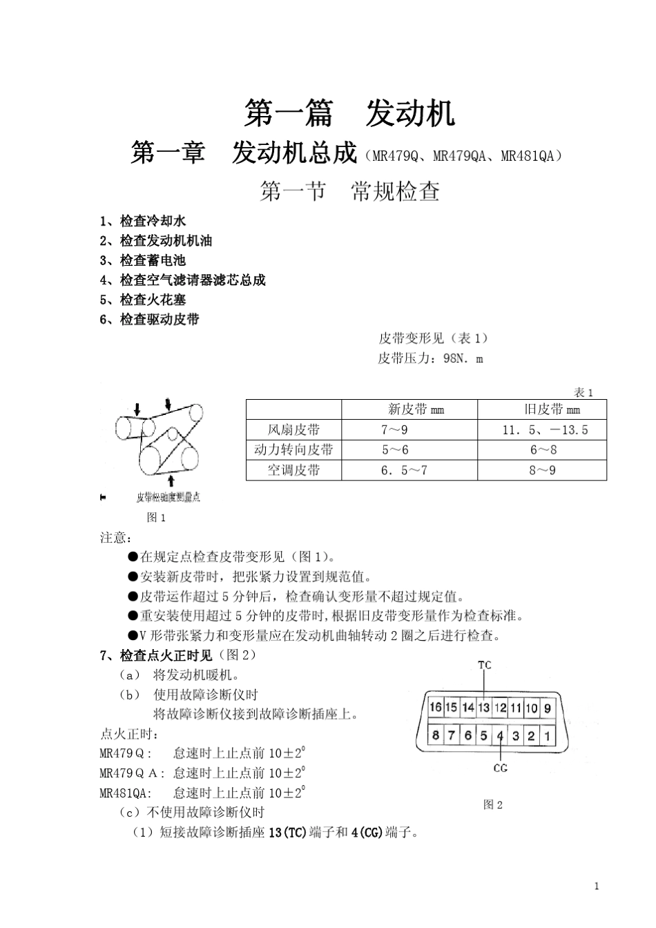 吉利金刚维修手册之动力篇_第1页