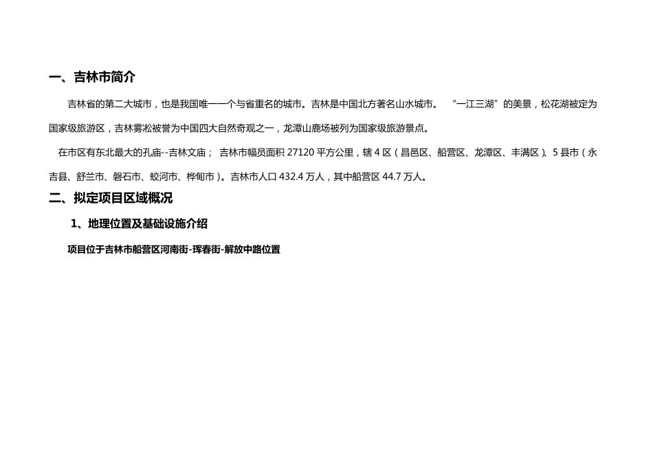 吉林市地下商业街市场调研报告_第3页