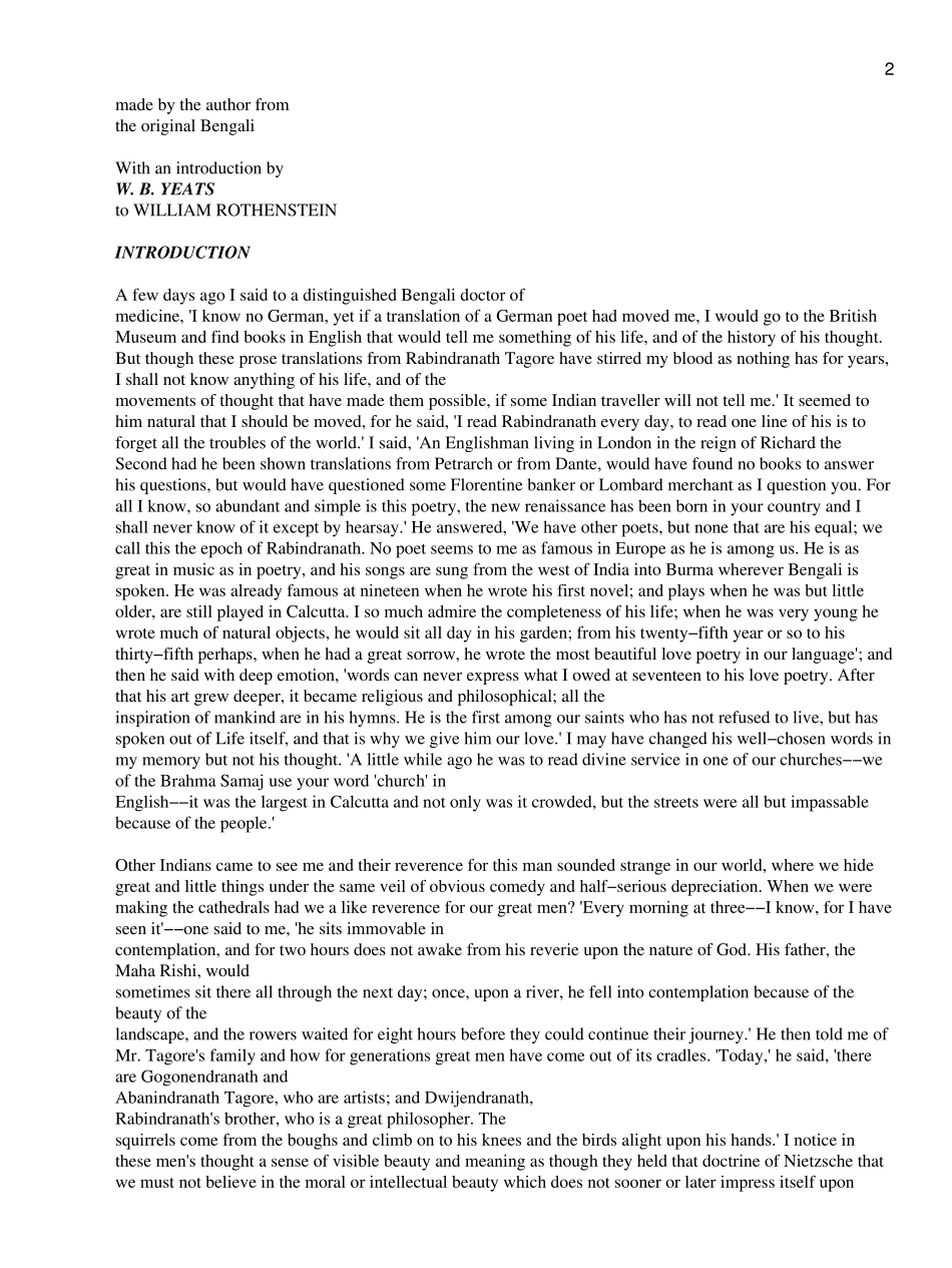 吉檀迦利英文版_第2页