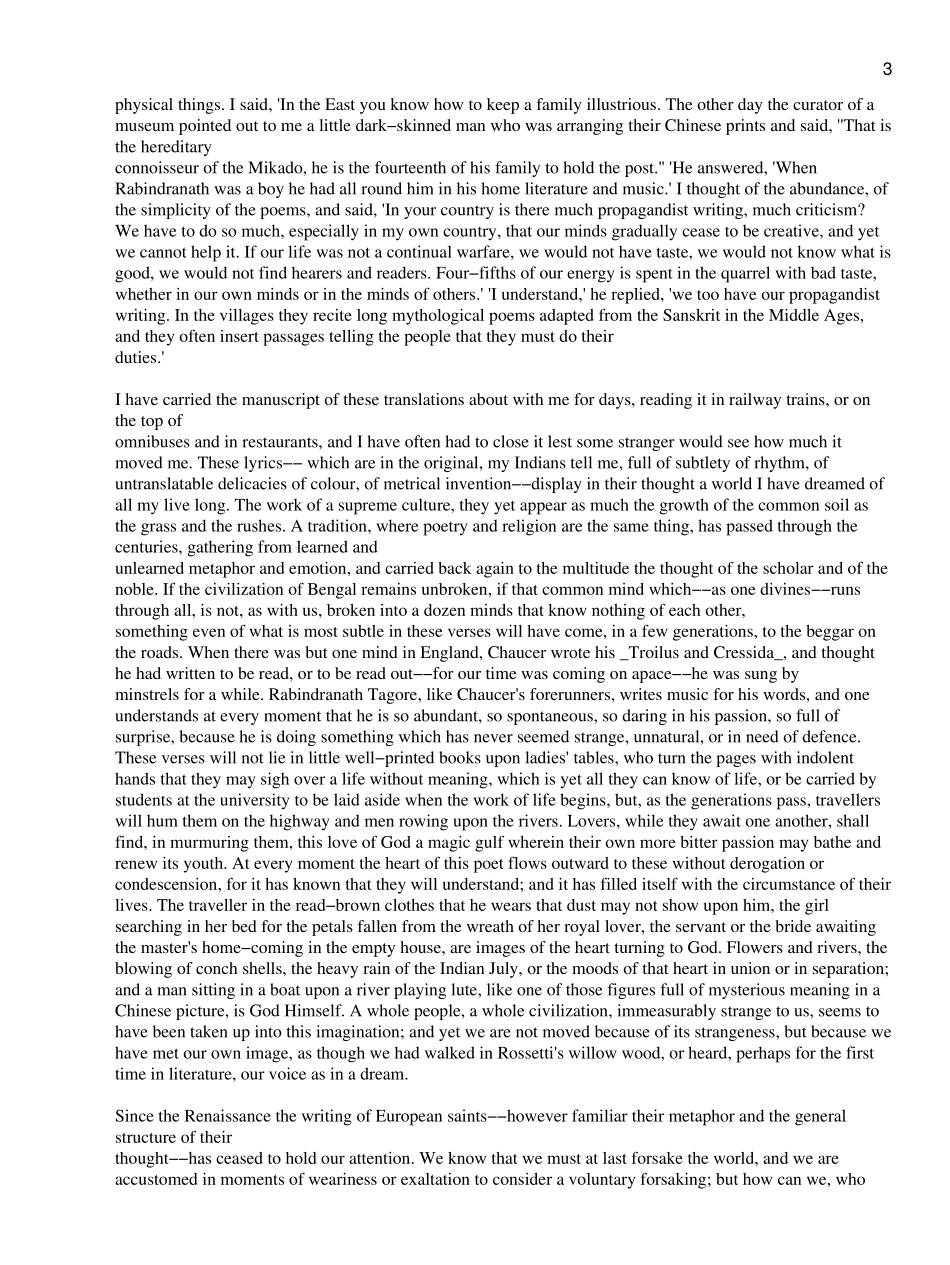 吉檀迦利英文版_第3页