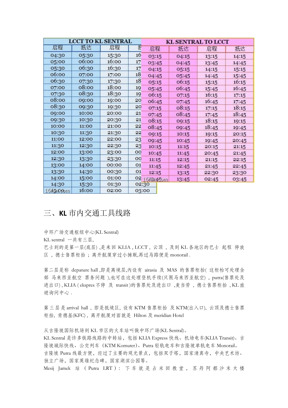 吉隆坡景点以及交通_第3页