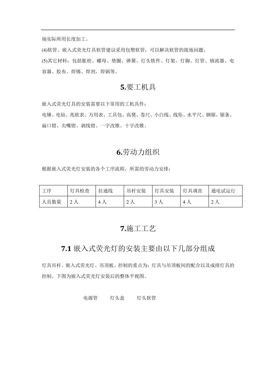 吊顶内嵌入式荧光灯安装工艺_第3页