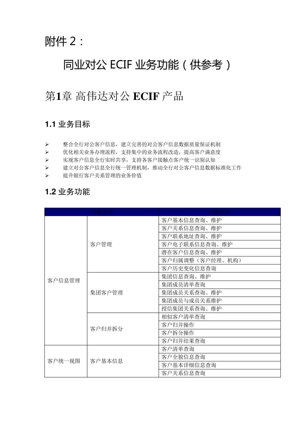 同业对公ECIF业务功能_第1页