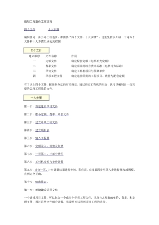 同望造价说明