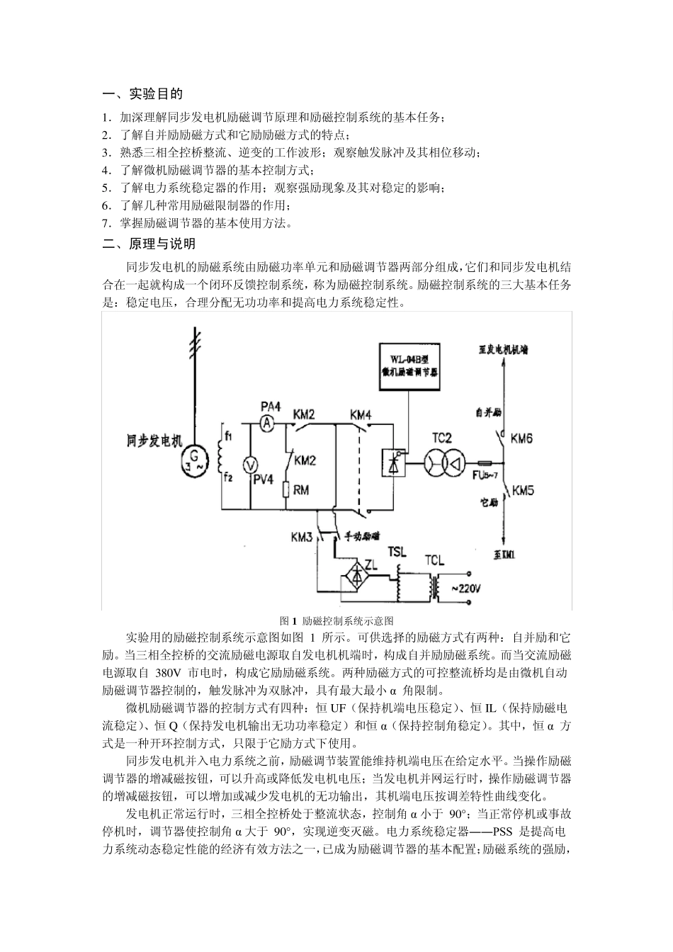 同步发电机励磁实验_第2页