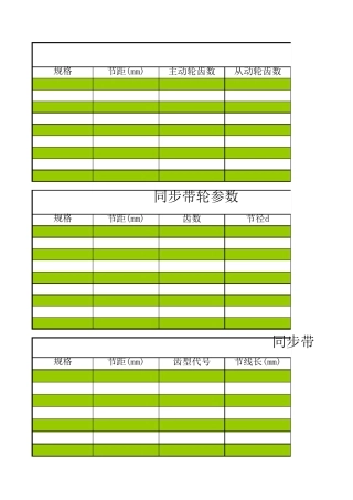 同步带传动设计计算