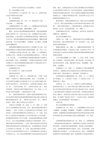 同等学力法学综合复习考点精要