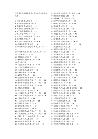 名侦探柯南中日对照集数一览表