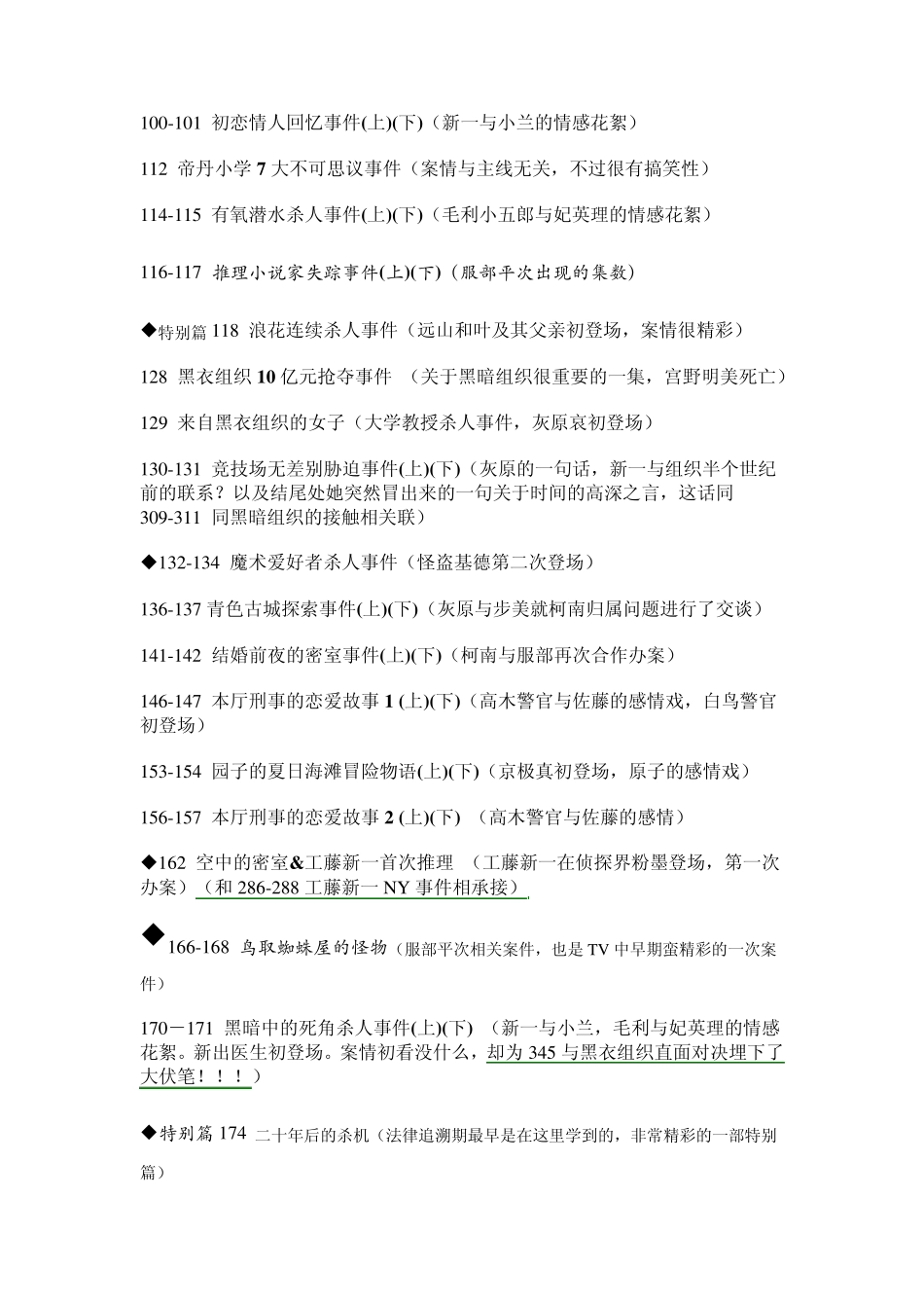 名侦探柯南剧集推荐_第3页