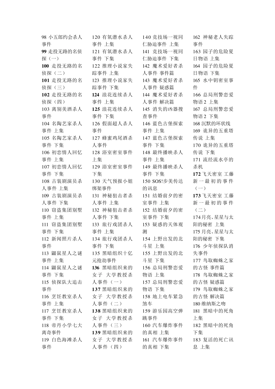 名侦探柯南国语版集数目录_第2页