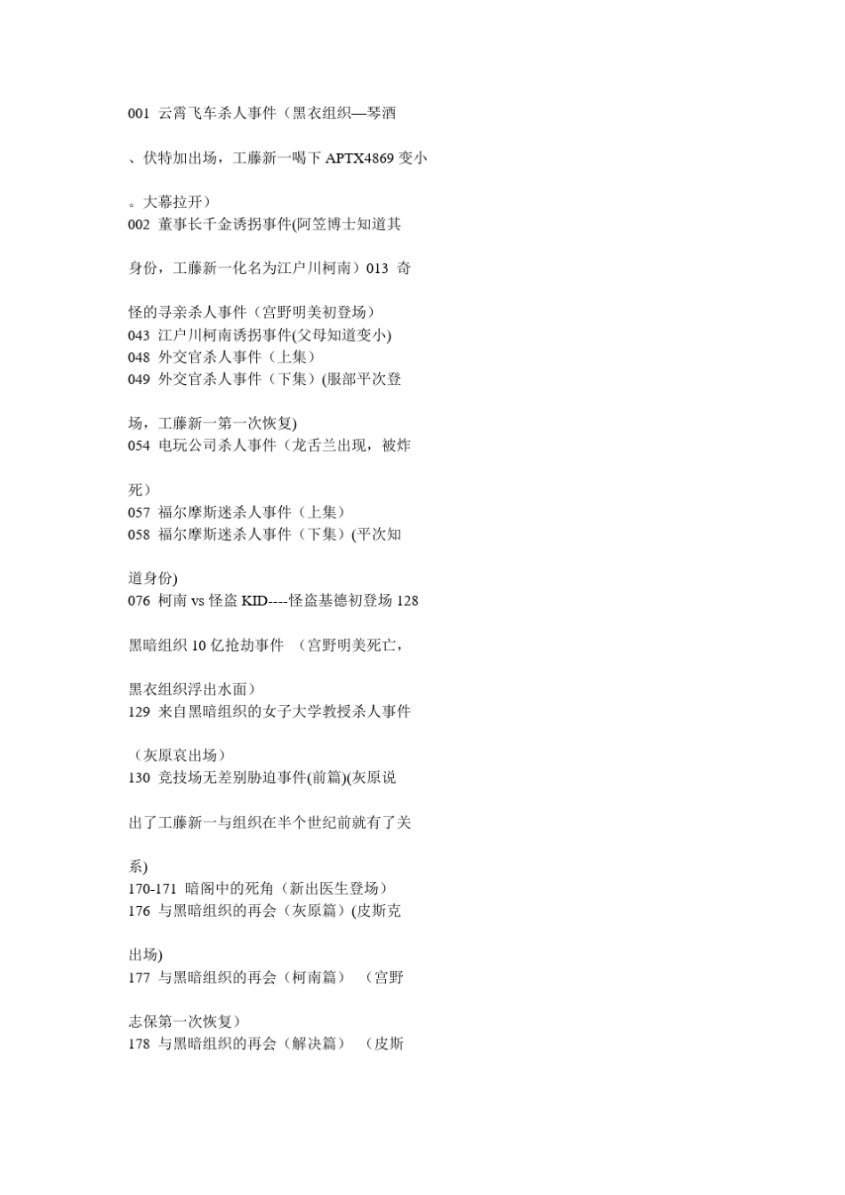 名侦探柯南最新1660主线集数._第1页
