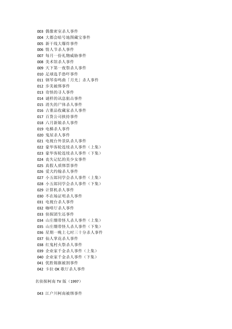 名侦探柯南每一集名字_第2页