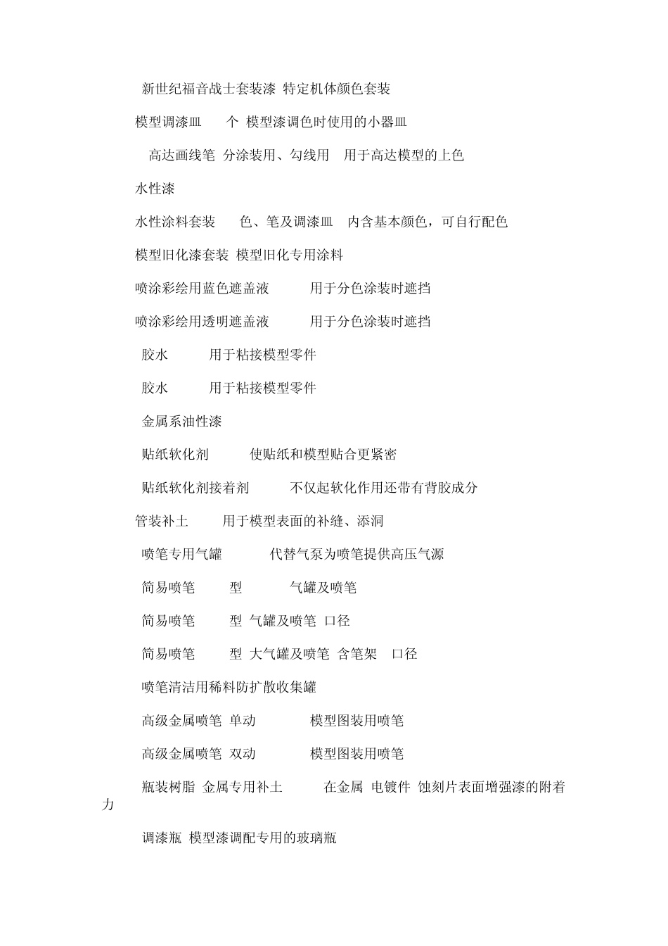 君士油漆辅料编号特征及说明_第2页
