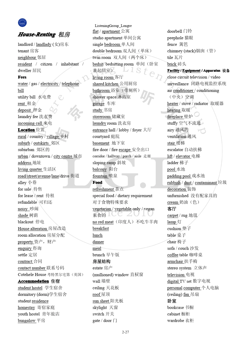 听力场景词汇_第2页