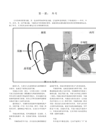 听力学基础培训课程