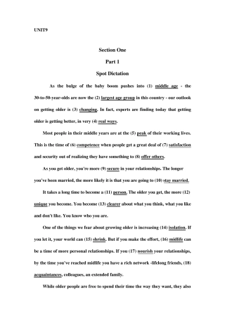 听力教程第三册答案UNIT9修正版