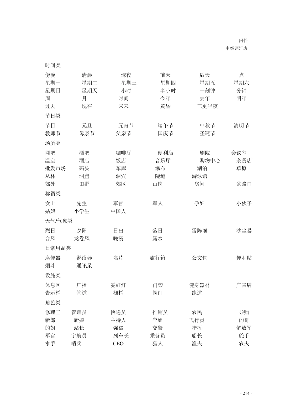 听障儿童听觉口语教学高级词汇_第2页