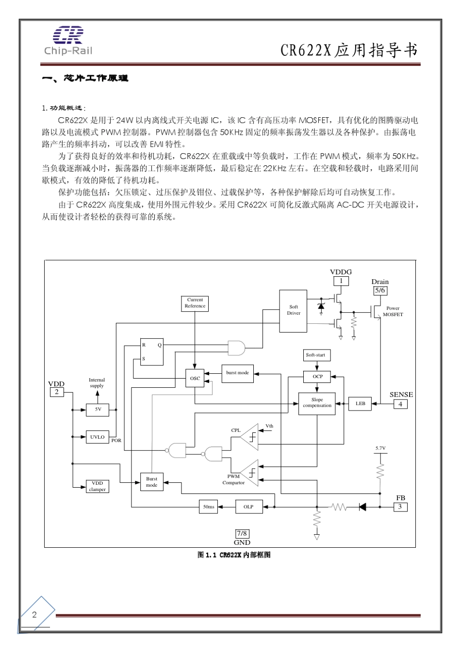 启达CR6224和CR6228和CR6229和CR6221中文版技术设计指导书_第2页