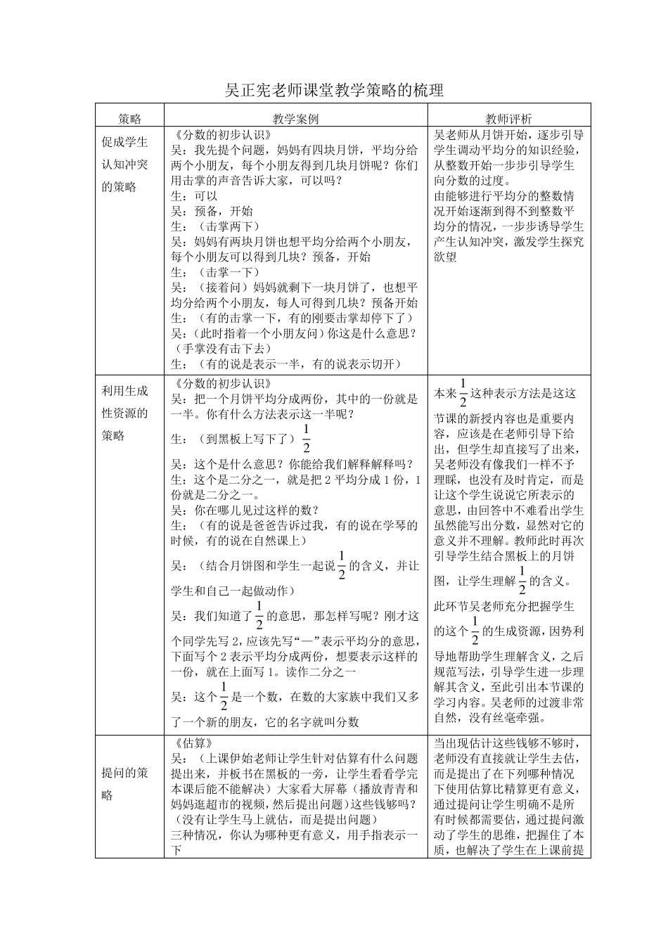 吴正宪老师课堂教学策略的梳理_第2页