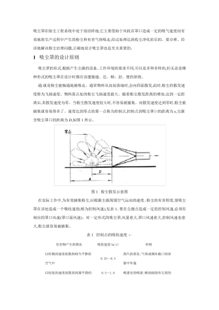 吸尘罩的设计原则
