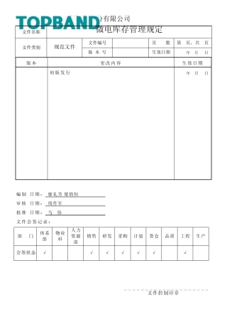 呆料呆品库存预防管理规定