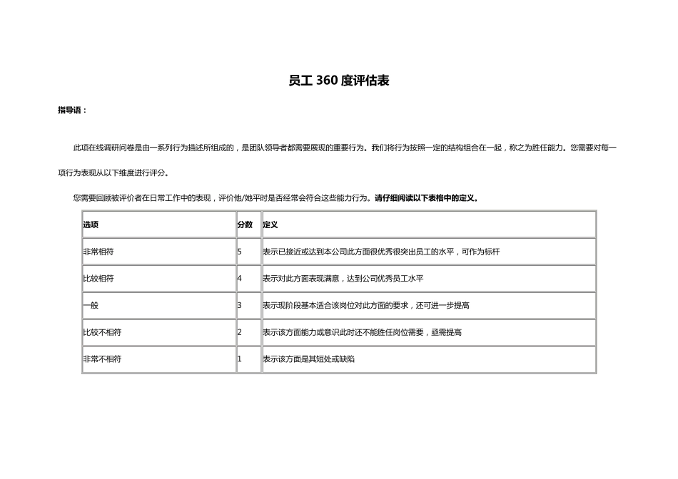 员工360度评估表_第1页