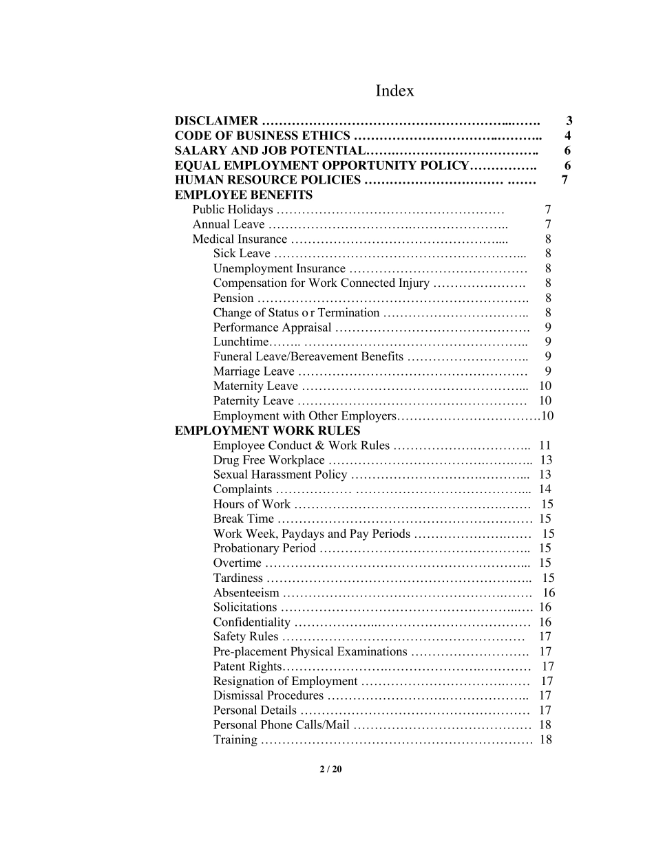 员工守则英文版EmployeeHandbook_第2页