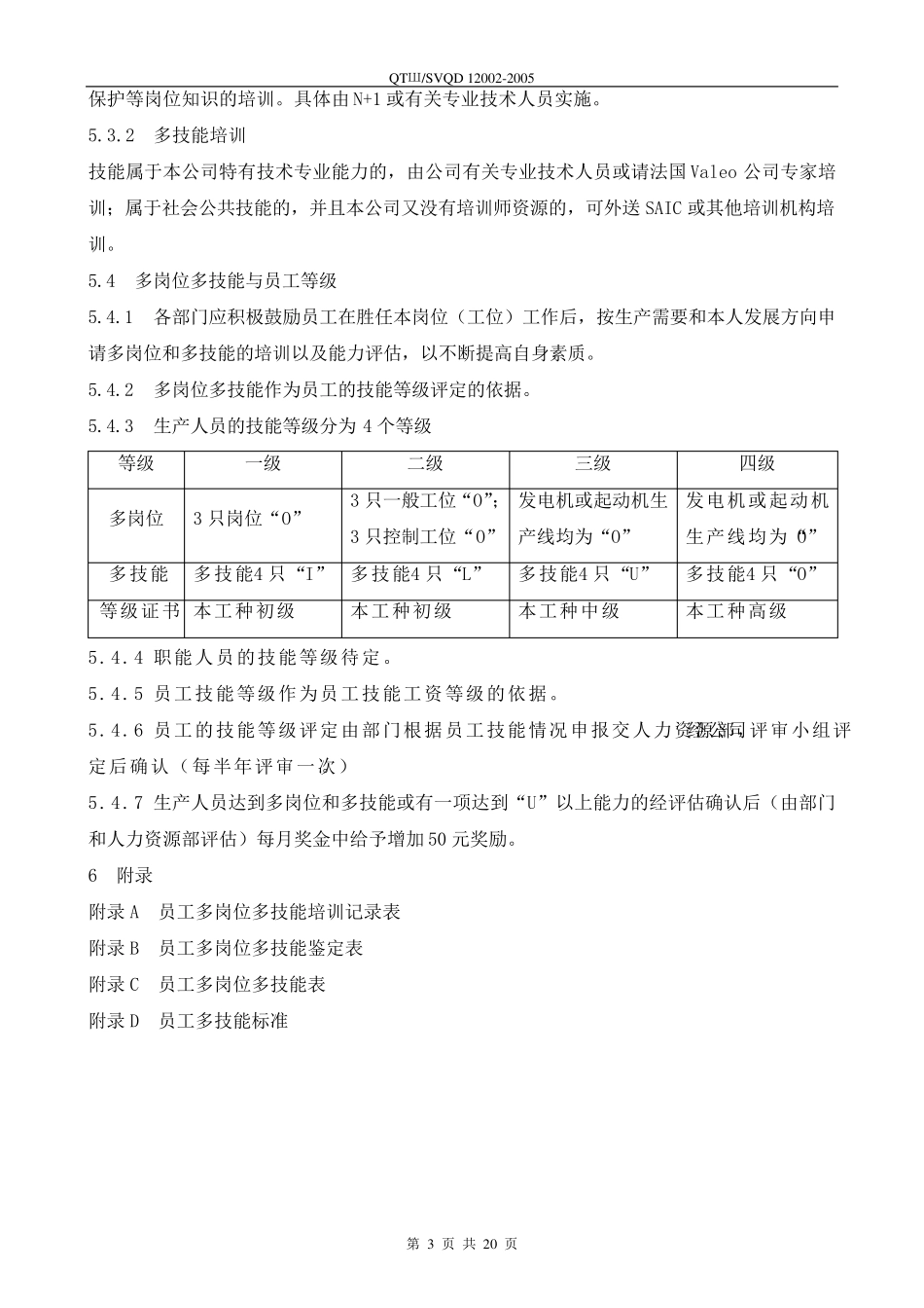 员工岗位多技能评估实施规定_第3页