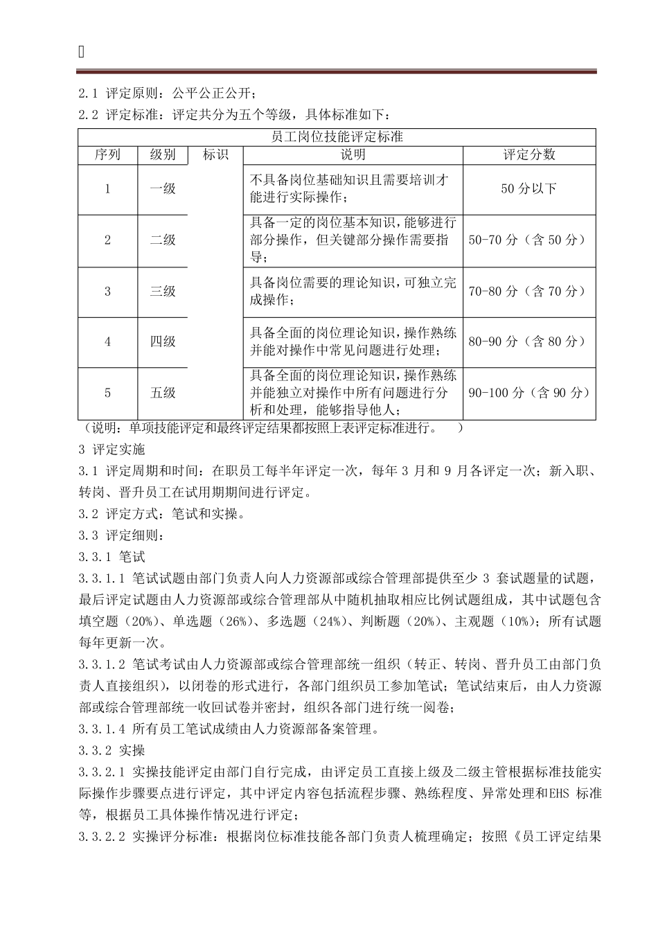 员工技能评定制度_第2页