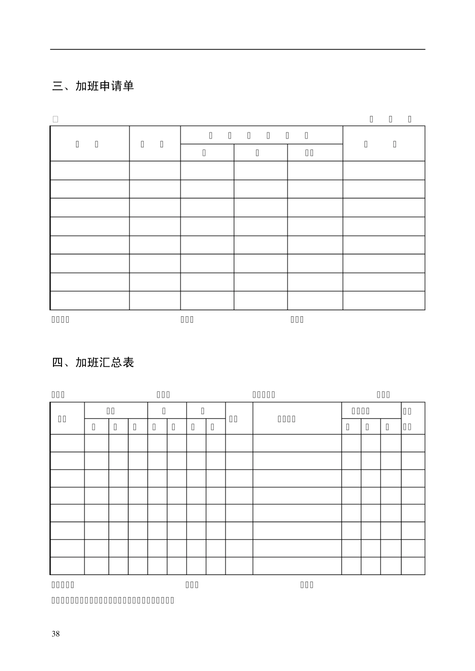 员工考勤管理表格_第3页