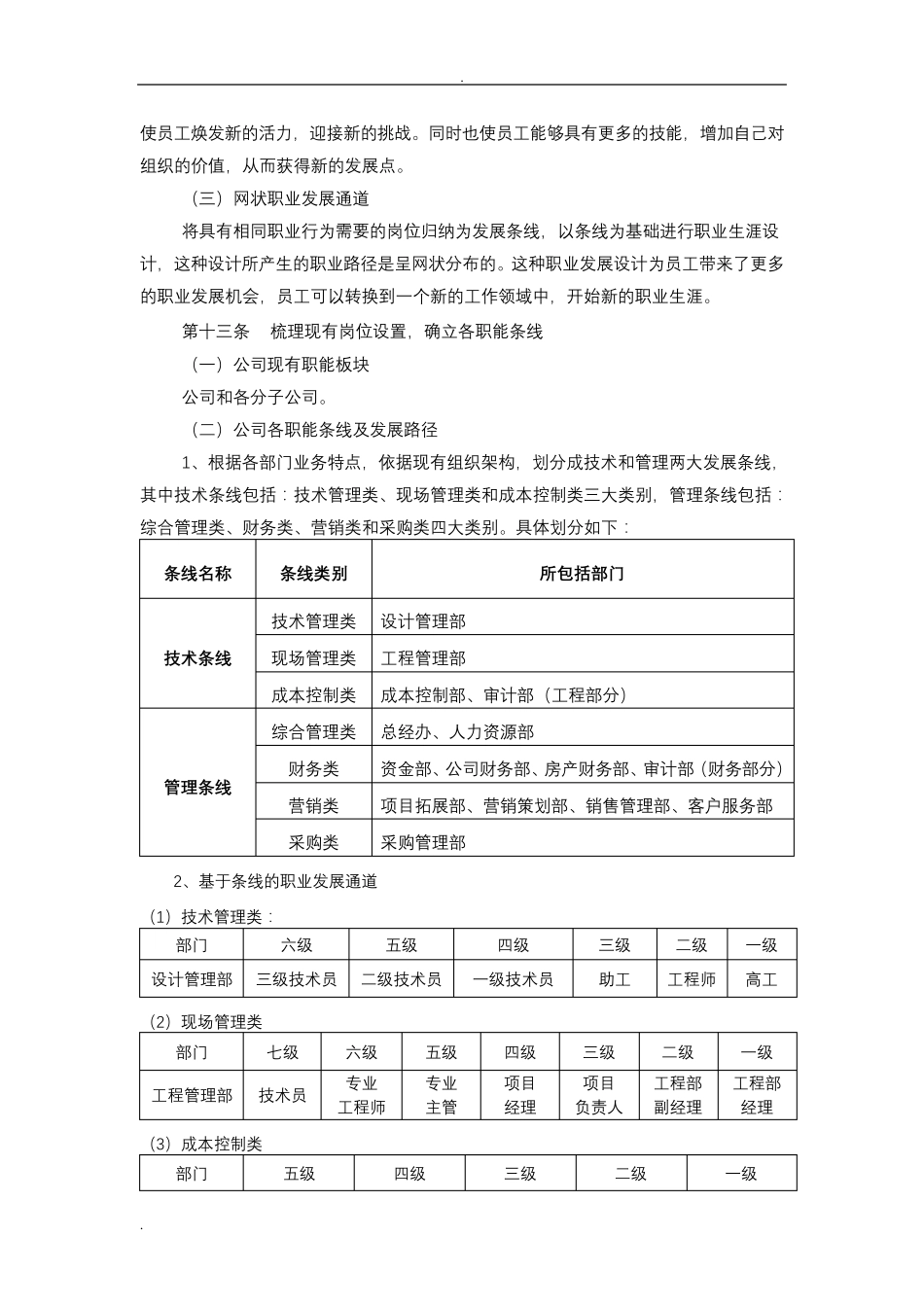 员工职业生涯发展通道方案_第3页