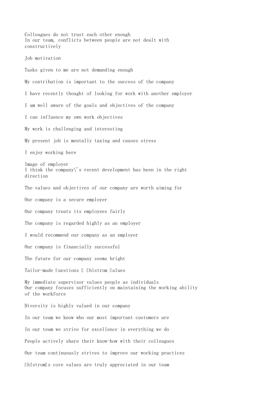 员工调查问卷中英文对照_第3页