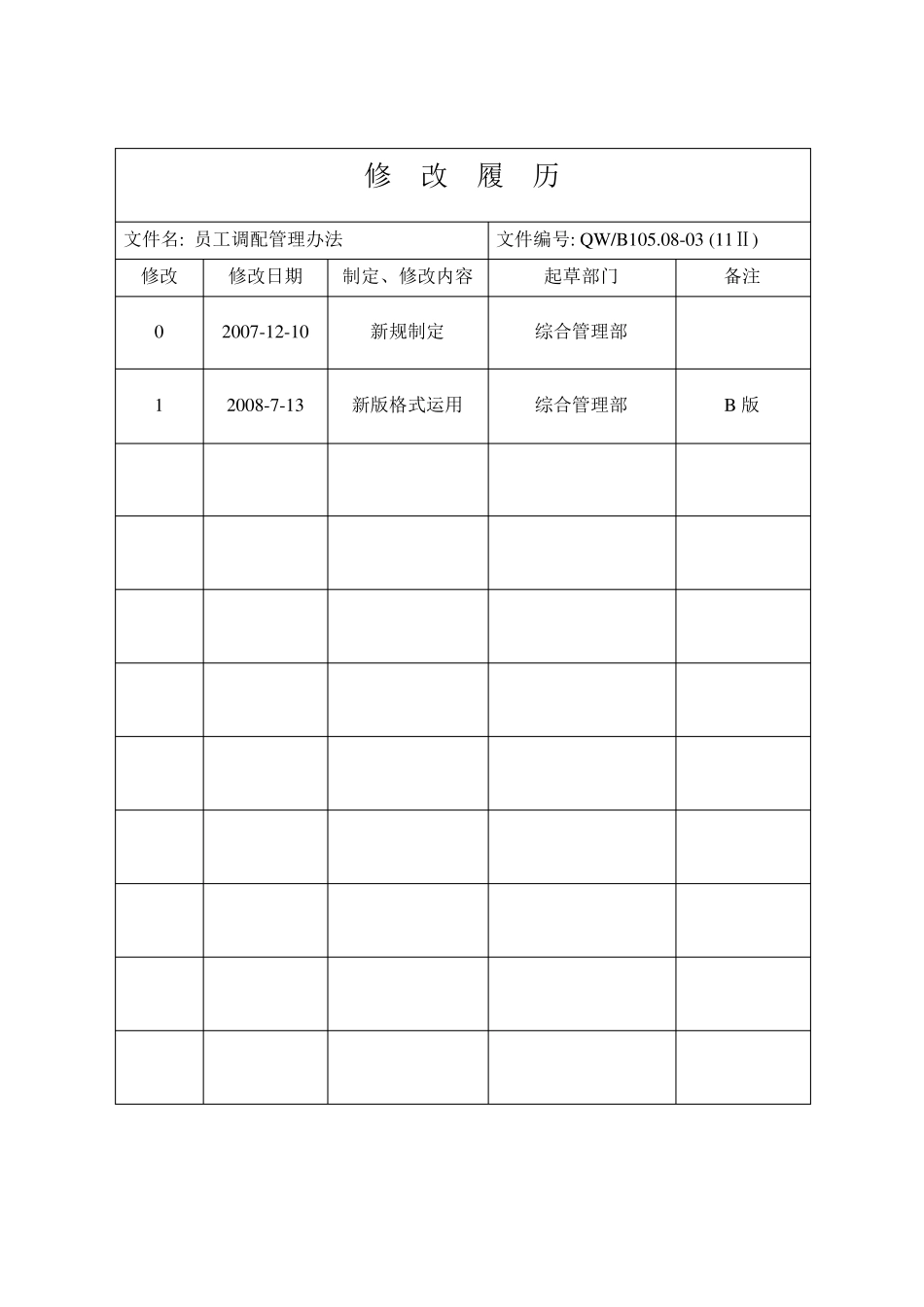 员工调配管理办法080512_第2页