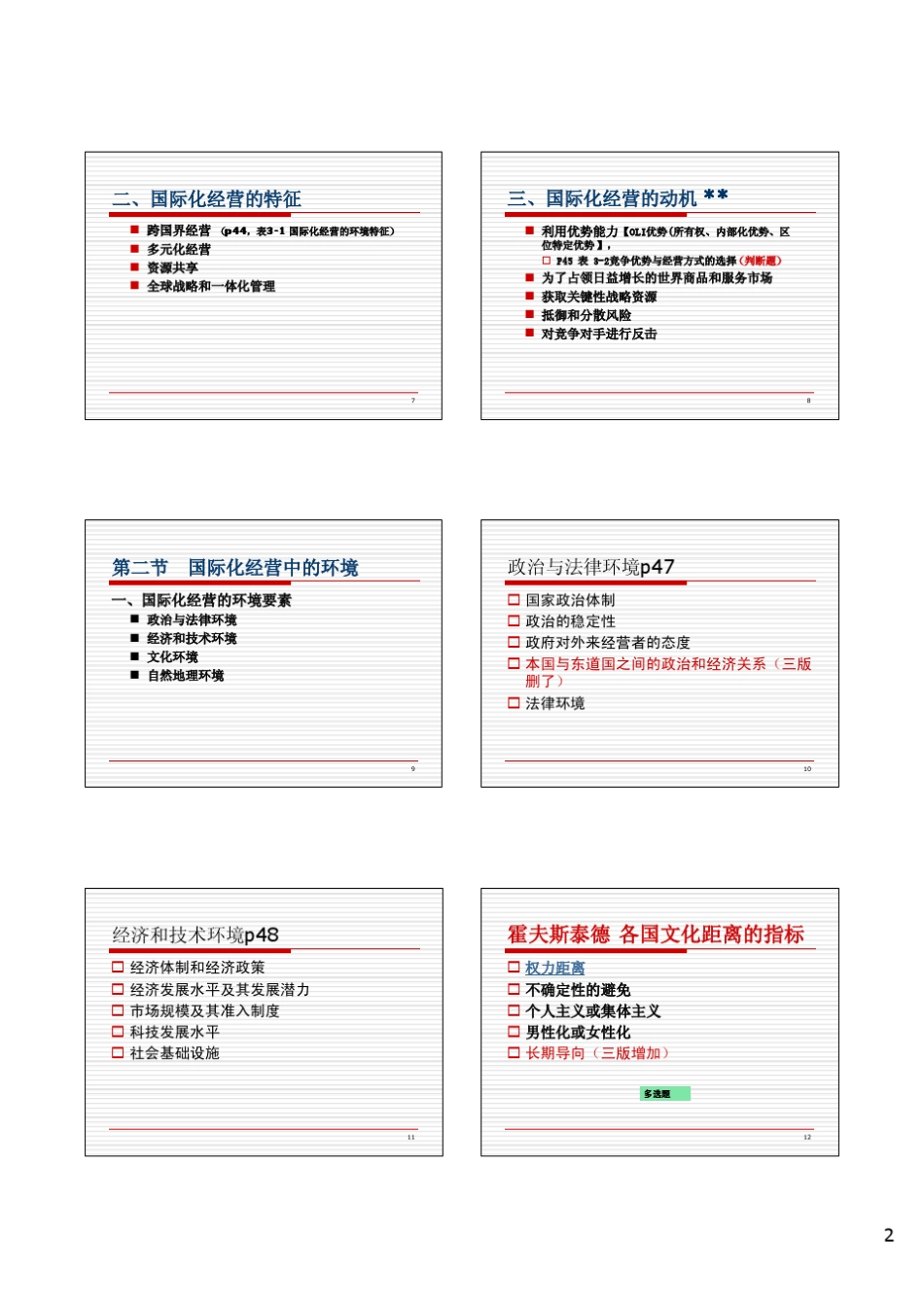 周三多管理学第三章全球化管理_第2页