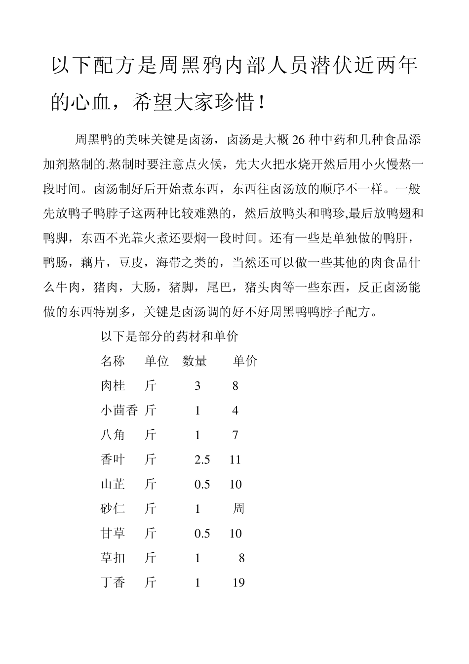 周记黑鸭配方_第1页