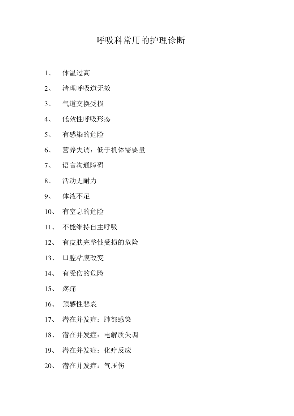 呼吸科标准护理计划_第2页