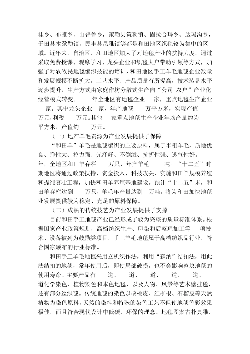 和田地毯产业发展调研报告_第2页