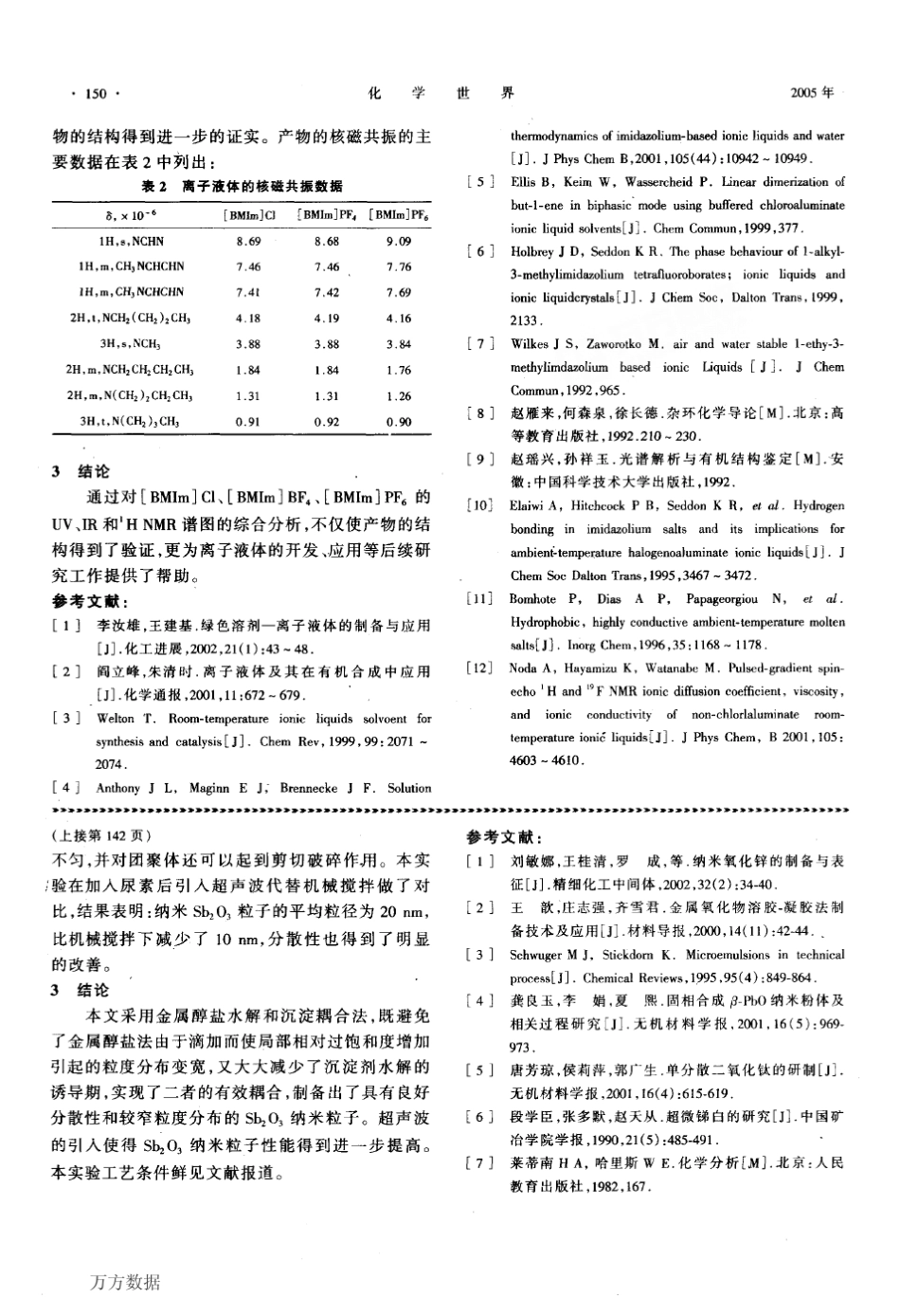 咪唑类离子液体的合成和光谱表征_第3页
