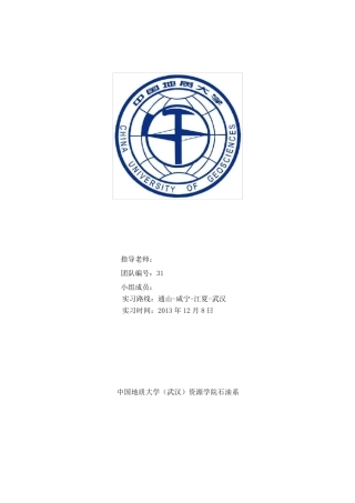 咸宁实习报告(最终)