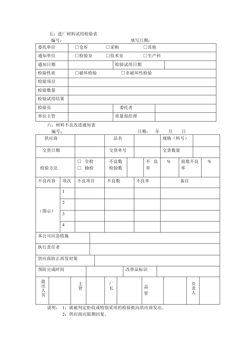 品检专用表格_第3页