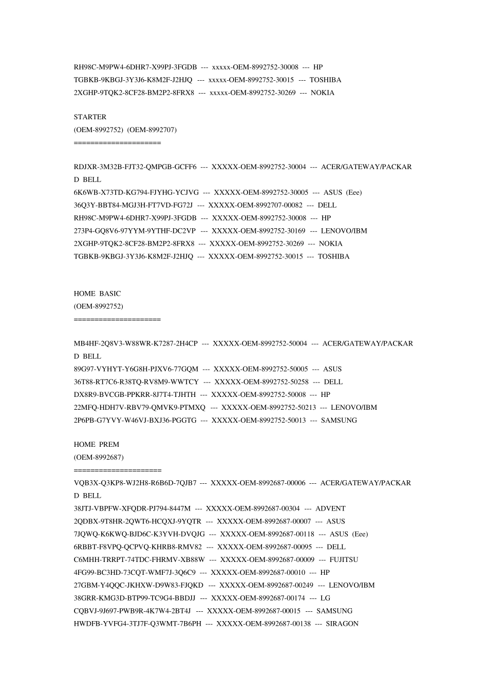 品牌最新的windows7oemslpkey+WIN7神KEY无需破解即可激活_第2页