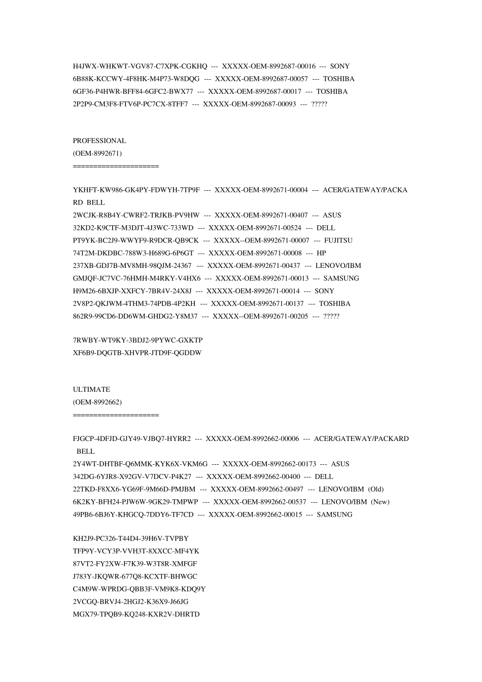 品牌最新的windows7oemslpkey+WIN7神KEY无需破解即可激活_第3页